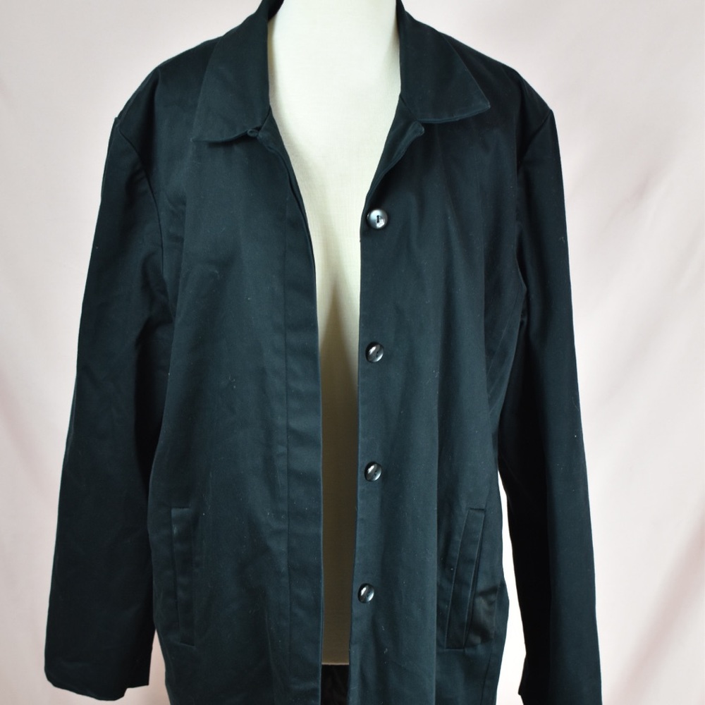 Black trench coat